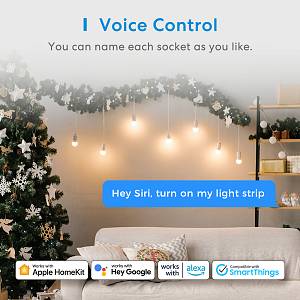 Meross Smart WiFi Powerstrip With 6 x AC sockets and 4 x USB ports 1.8m MSS426HK-UK