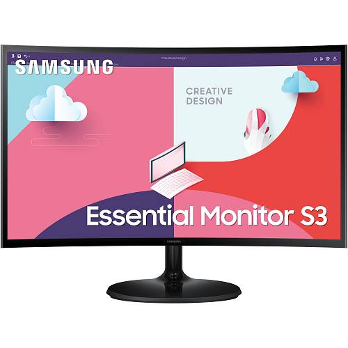 68.6cm/27 (1920x1080) Samsung C27F364EAU Essential 16:9 4ms 75Hz HDMI VGA Full HD Black