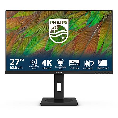 68.6cm/27 (3840x2160) Philips 27B1N3800 16:9 4K UHD IPS 4ms 60Hz 2xHDMI DP USB Speaker Pivot Black