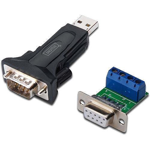 DIGITUS Adapter USB2.0 -> Seriell RS485 St/St + 0.8m Kab.