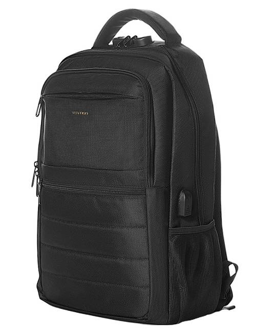 Vention Backpack 15.6 Water-Repellent USB Charge & Lock Black KRKB0