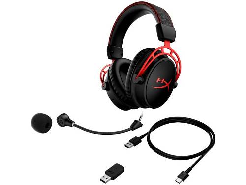 HyperX Cloud Alpha Over Ear Wireless Gaming Headset Black/Red - 4P5D4AA