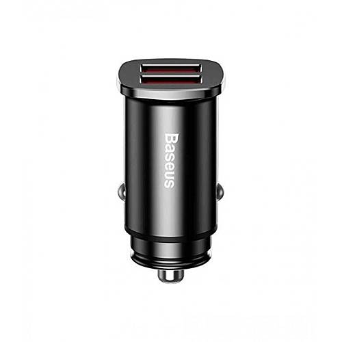 Baseus CCALL-DS01 Sq Metal Dual QC3.0 30W Car Charger