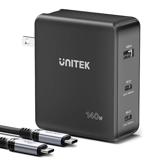 Unitek Charge 140W 4in1 GaN Charger+240W Cable P1115A