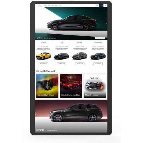 ALLNET High Performance Display 21 Zoll. Android 12. RK3588S2. NFC. PoE. HDMI In. Farbe black