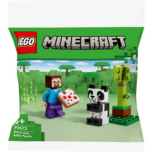 LEGO 30672 Minecraft Steve mit Baby-Panda (Polybag)