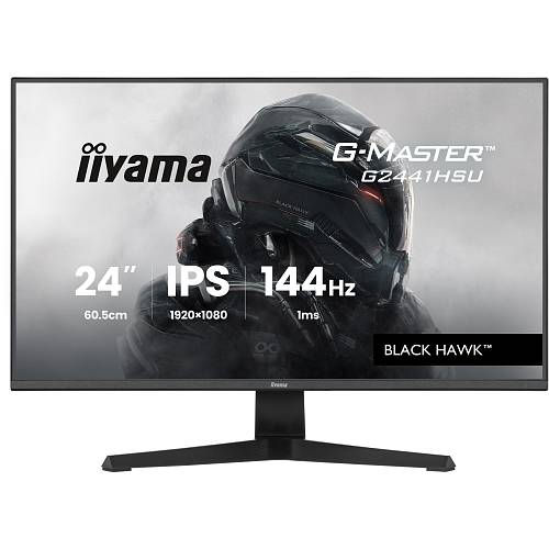 60.5 cm/23.8? (1920×1080) iiyama G-Master G2441HSU-B1 16:9 FHD IPS 1 ms (MPRT) 144 Hz HDMI DP VESA Black