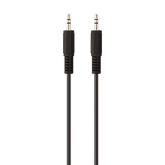 CABLE AUDIO 3.5mm M/M 5M PORTABLE BLACK NICKEL.