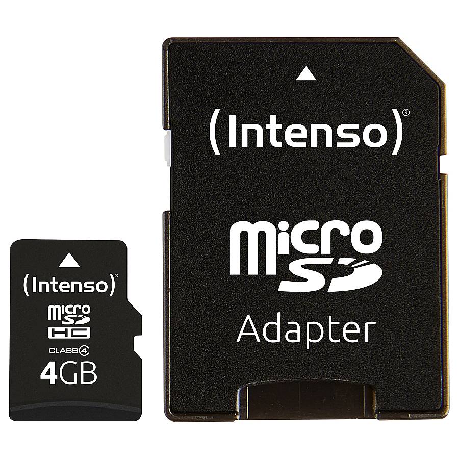 CARD Micro Card 4GB Intenso inkl. SD Adapter